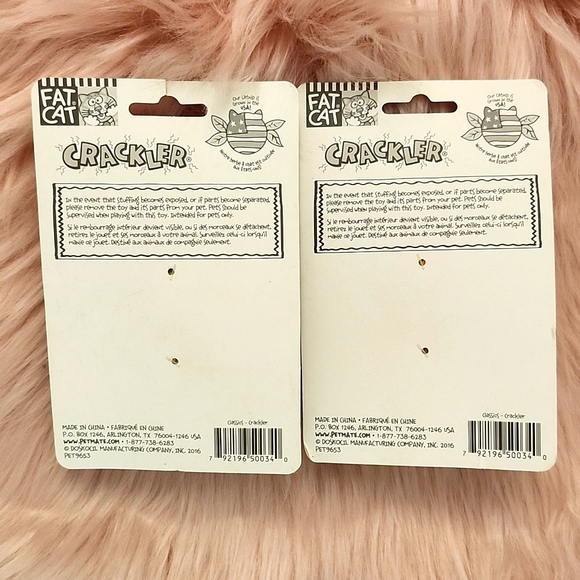 Brand New Y2K FAT CAT CRACKLER CATNIP CAT TOYS-2CT - Picture 2 of 5